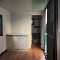 Installation rapide, maison conteneur pliable extensible de 10 pieds, bâtiment modulaire préfabriqué à double aile pour bureau temporaire sur chantier