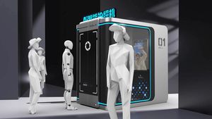 Photomaton libre-service AI Ticket sans pilote Photographie Carte magnétique à pièces Photographie en libre-service Peut imprimer des photos - Product Image 2