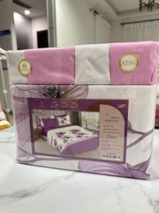 Ensemble de literie King Size 6 pièces, drap-housse imprimé 100% <span class=keywords><strong>coton</strong></span> avec taies d'oreiller pour chambre à coucher, maison, hôtel - Product Image 3