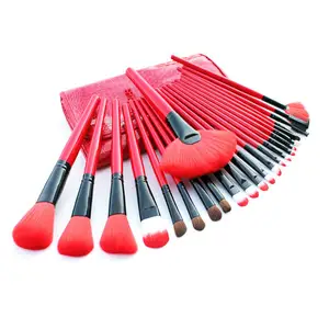 Private Label Free Sample Professional Makeup Brush 24 Pcs Eyeshadow Foundation Powder Tools Cosmetic Makeup Brush Set Tools Kit