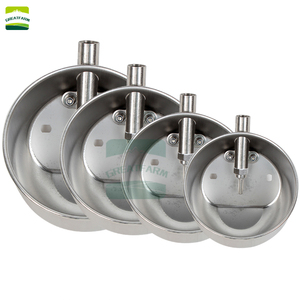 Nuovo commercio all'ingrosso di fabbrica durevole in acciaio inox rotondo automatico ciotola galleggiante acqua ciotola per suini bevitori di animali - Product Image 4