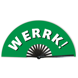 BSBH Vente en gros Personnalisé YASSS Personnalisé Clap Rave Grands Ventilateurs Main Bambou Ligne Danse Clacking Mariage Ventilateurs Pliants Sublimation Blanc - Product Image 2