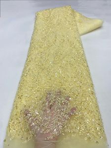 Tela de Encaje con Cuentas para Vestido de Novia Estilo Nuevo NI.AI, Tela de Red, Tela de Encaje con Lentejuelas, Tela Bordada con Perlas - Product Image 6