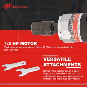 Meuleuse pneumatique droite Ingersoll Rand 3107G 1/4 pouce avec poignée ergonomique - Product Image 3