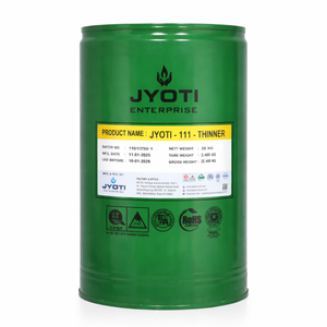 Jyoti 111 thinner industrial solvent for <b>varnish</b> dilution fast drying electrical cleaning solution high performance 20 kg pack - Product Image 1