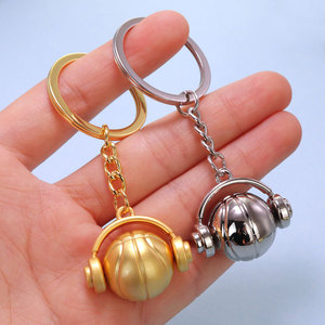Llavero Creativo con Forma de Auricular de Baloncesto, Colgante de Aleación de Zinc, Personalizado para Fanáticos de la <span class=keywords><strong>NBA</strong></span>, Recuerdo de Club, Regalo Promocional de Moda - Product Image 3