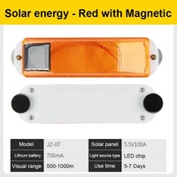 Feu de signalisation solaire réfléchissant pour garde-corps, lumière de sécurité LED pour camion, batterie au lithium, matériau PC, fixation magnétique