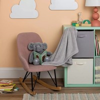 Couverture en peluche d'éléphant multifonctionnelle personnalisée en gros pour le sommeil du bébé, confort, utilisation en crèche