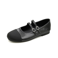 Ballerines françaises à bout rond pour femmes, semelle plate, multicolores, à bride unique, style petite bandoulière, sandales au charme féminin