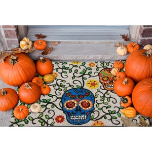 Tappeto per porta Excelsa Calavera 60x40 cm, tappeto decorativo per ingresso in fibra di cocco multicolore - Product Image 2
