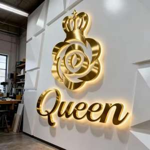 Letrero Luminoso LED para Tienda, Letrero de Metal Personalizado con Letras Acrílicas 3D, Letrero con Retroiluminación LED para Negocios, Logotipo Comercial - Product Image 2