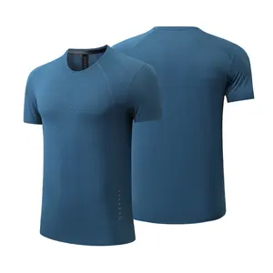 Short Sleeve Sports Shirt Casual Fitness Bodybuilding T Shirts Quick Dry Men Gym Running Activewear Shirt