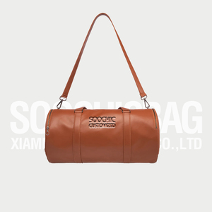 <span class=keywords><strong>Soochic</strong></span> robe bleu foncé voyage loisirs sac polochon unisexe grand cuir luxe sac de week-end personnalisé haut fermeture éclair hommes sac de week-end - Product Image 2
