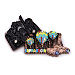 Fabricante de Ímãs Metálicos Personalizados para Geladeira, Souvenir da Turquia, Catar e Singapura, Ímã 3D Personalizado em Metal - Product Image 3