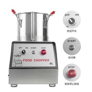 High Quality Silver Stainless Steel 7L Capacity Commercial Electric Food Processor 750W Motor Home Use <b>Vegetable</b> Fruit - Product Image 2