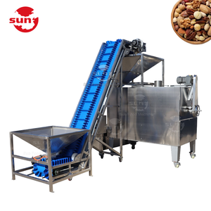 Điện Nướng Trống Quay Với Nâng Lên Và Mát Thiết Bị Rang Đậu Phộng Lạc Mè Hạt Mè Rang Xay Hạt Máy - Product Image 3