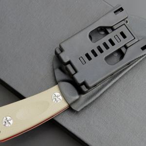 Couteau de survie et de chasse à lame fixe en acier D2 avec manche G10 personnalisable et étui Kydex, qualité DIY OEM pour le camping - Product Image 4