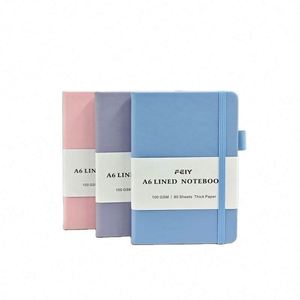Custom Logo A6 Hardcover Diary With Sewing Binding <b>Pen</b> Holder & Leather Cover - Product Image 3