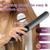 Meilleur design tendance avec écran LCD à 6 niveaux, plaques ultra-fines en céramique, lisseurs de cheveux professionnels