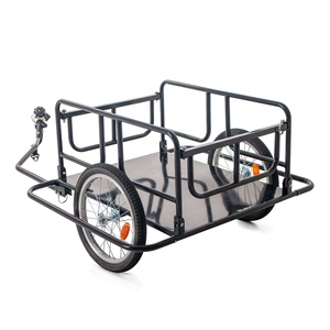 Nouveauté : <span class=keywords><strong>Remorque</strong></span> de <span class=keywords><strong>vélo</strong></span> <span class=keywords><strong>électrique</strong></span> pliable en alliage d'aluminium noir, grande capacité de chargement, pneus larges, pour <span class=keywords><strong>vélo</strong></span> cargo - Product Image 4