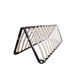 Support pliant à quatre barres de style moderne cadre de lit squelette en métal pour chambres d'hôtel - Product Image 1