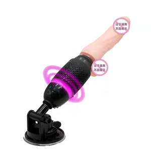 Produk seks kualitas tinggi realistis Dildo besar pemanas teleskopik tali dorong pada Dildo mainan seks Vibrator untuk wanita - Product Image 4