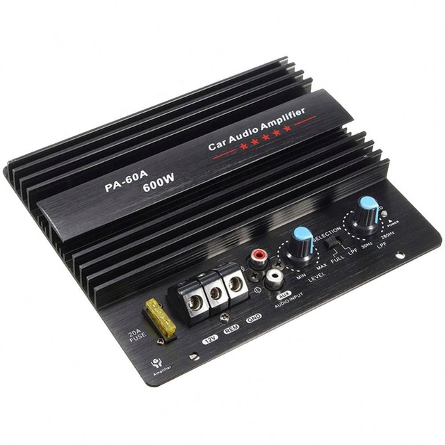 12V 600W PA-60A Speaker Subwoofer Bass Module High Power Car Audio Accessories Mono Channel Durable Lossless Amplifier Board