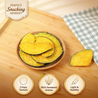 Alimentos Naturales Saludables Vf, Rodajas de Calabaza Secas con Sabor Salado, Bocadillos Vegetales Nutritivos, Certificados Halal