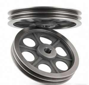 รอกสายพานวี 2AK22 V Pulley SPA รอกสายพานวีแบบร่องคู่ รอกไทม์มิ่งเหล็กกล้า 2517 พร้อมบูชแบบเรียว ปรับแต่งได้ตามความต้องการ (OEM) ขนาดเส้นผ่านศูนย์กลางภายนอก 255.5 มม. - Product Image 1