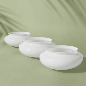 Abat-jour en verre soufflé blanc laiteux style soucoupe opale dépoli pour lampe de plafond chambre <span class=keywords><strong>balcon</strong></span> - Product Image 1