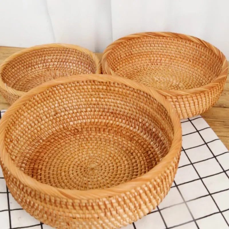 Cesta de parede para pendurar, cesta de mão tecida para armazenamento de frutas e legumes, venda imperdível