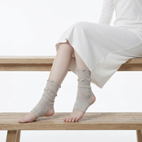 Nouveauté 2026 : Chaussettes en coton fines et respirantes pour femme, style basse, avec étrier, mi-mollet, tricotées pour l'été, couleur unie, usage quotidien, tendance