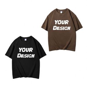 T-shirt Homme Oversize en Coton 300gsm à Impression Numérique Tricotée, Épaules Tombantes, Personnalisation Rapide - Product Image 2