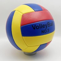 Ballon de volley-ball de plage taille 5 avec logo personnalisé, en cuir PU souple, pour matchs en extérieur sur sable, vente en gros