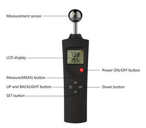 Humidimètre mural numérique portable <span class=keywords><strong>Testeur</strong></span> d'<span class=keywords><strong>humidité</strong></span> <span class=keywords><strong>professionnel</strong></span> pour l'inspection des bâtiments domestiques et l'enquête de détection des fuites - Product Image 3