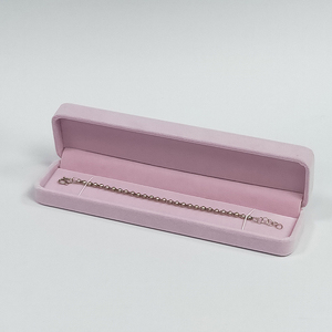 BK08B, joyero rectangular de terciopelo, logotipo personalizado, estilo Simple para pendientes, gemelos, collares, anillos, pulseras, embalaje de regalo - Product Image 3