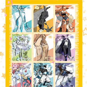 Cartes de jeu de table familiales DW, motif anime dessiné à la main, <span class=keywords><strong>en</strong></span> PVC, impression couleur, coffret cadeau - Product Image 5