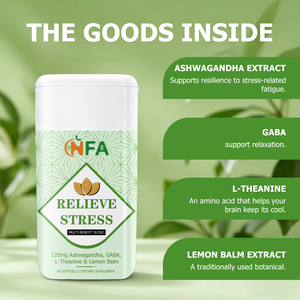 Cápsulas Blandas para Aliviar el Estrés de Marca Privada, Contienen Extracto de Ashwagandha y Teanina, Promueven la Relajación, Mezcla Multibeneficios - Product Image 6