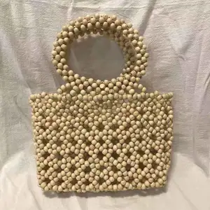 American Fast Fashion Boutique High Quality 100% Handmade Retro Beaded Handbag