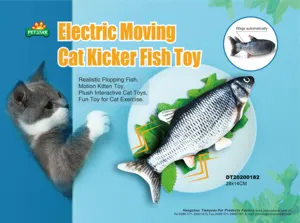 Juguete de pez de Kicker para gato eléctrico recargable por USB no tóxico