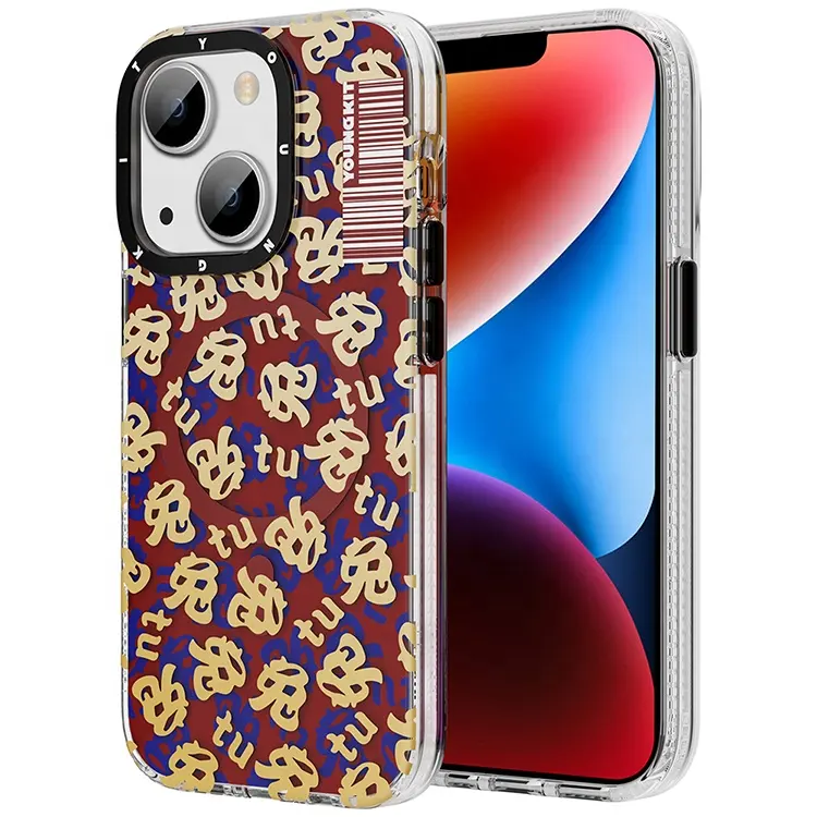 New Design Rabbit Element Mag Safe Magnetic Cover Phone Case For Iphone 14 Pro Max Cover For Magsafing