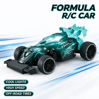 Voiture de course RC 1:18 4CH avec lumières, voiture RC à grande vitesse pour enfants, voiture RC télécommandée