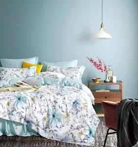 De luxe en gros draps de lit tencel lyocell literie ensembles 100% tencel ensemble de housse de couette - Product Image 4