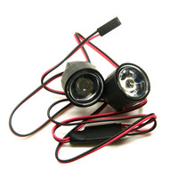 Lampe de navigation nocturne à LED 1W/3W pour modèle réduit de voiture RC 1/10 et imprimante 3D Lampe frontale clignotante en plastique
