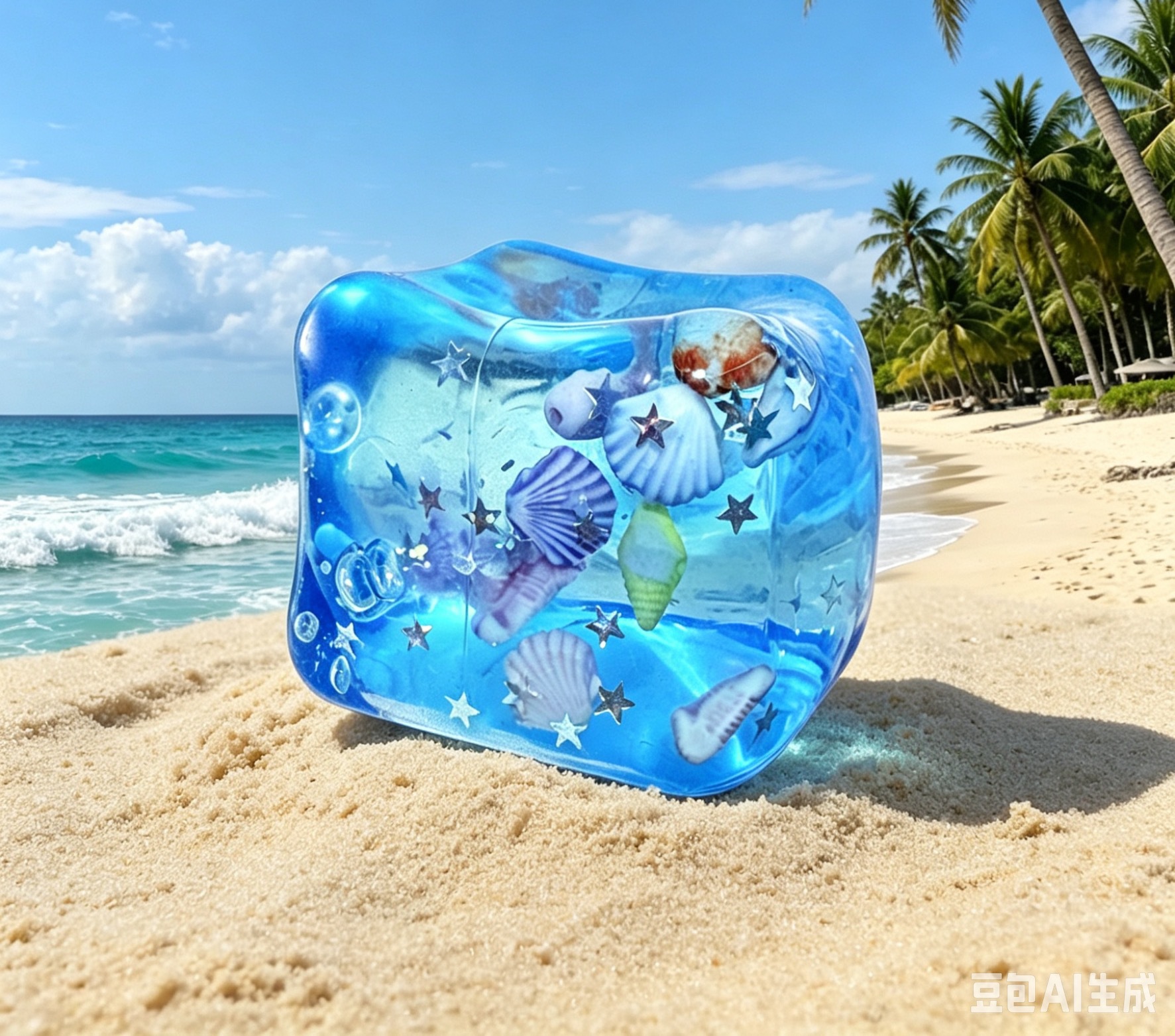 3cm ocean squishy-blue