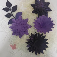 Dekorasi Bunga Kertas 3D Bunga Raksasa Kertas Bunga Pesta DIY Buatan Tangan Kertas Bunga untuk Dekorasi Pernikahan Rumah