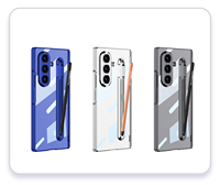 Étui de téléphone portable GKK pour Z Fold 7/6 avec charnière magnétique, fente pour stylet Phantom, coque arrière fine antichoc en PC