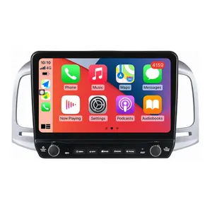 for Hyundai accent 2006-2011 Android 12 Car Monitor 8+256g carplay DSP RDS GPS built in 2din radio dvd player 5.1HIFI