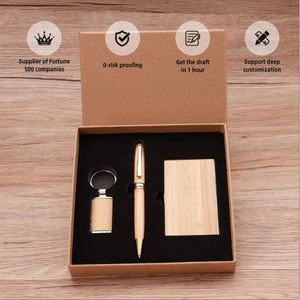 Caja de Regalo Ecológica con Logotipo Personalizado para el Día del Padre, Año Nuevo, Artículos Promocionales, Cuaderno, Bolígrafo, Llavero, para Socios Corporativos - Product Image 1