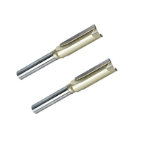 Tungstène cnc routeur pour le bois de coupe droite fraise 45 degrés angle affleurant toupie avec roulement